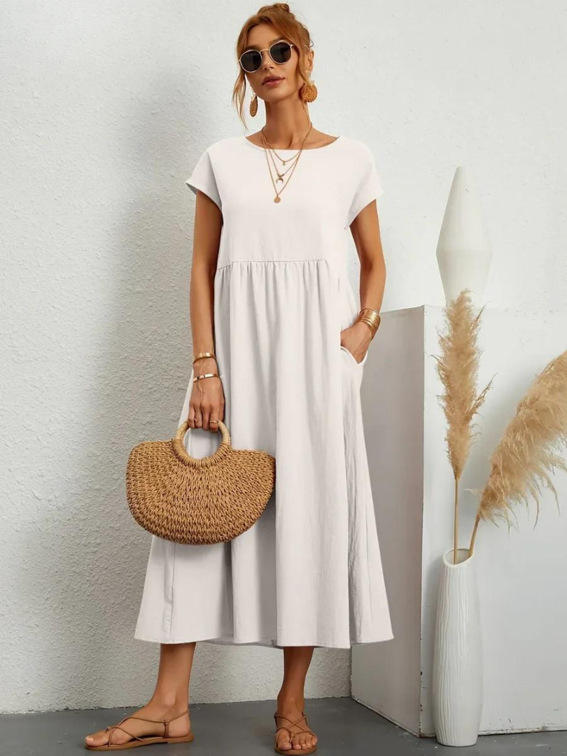 Lunessa™ | 2025 – Linen Breeze Essential Dress