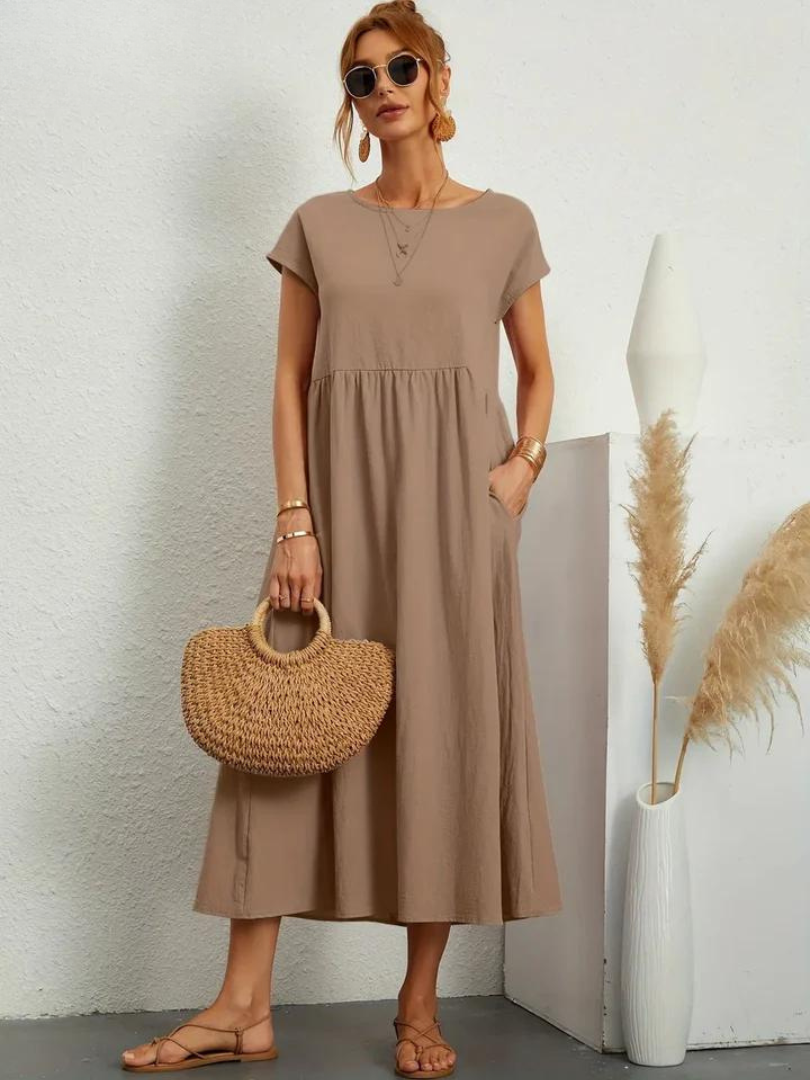 Lunessa™ | 2025 – Linen Breeze Essential Dress