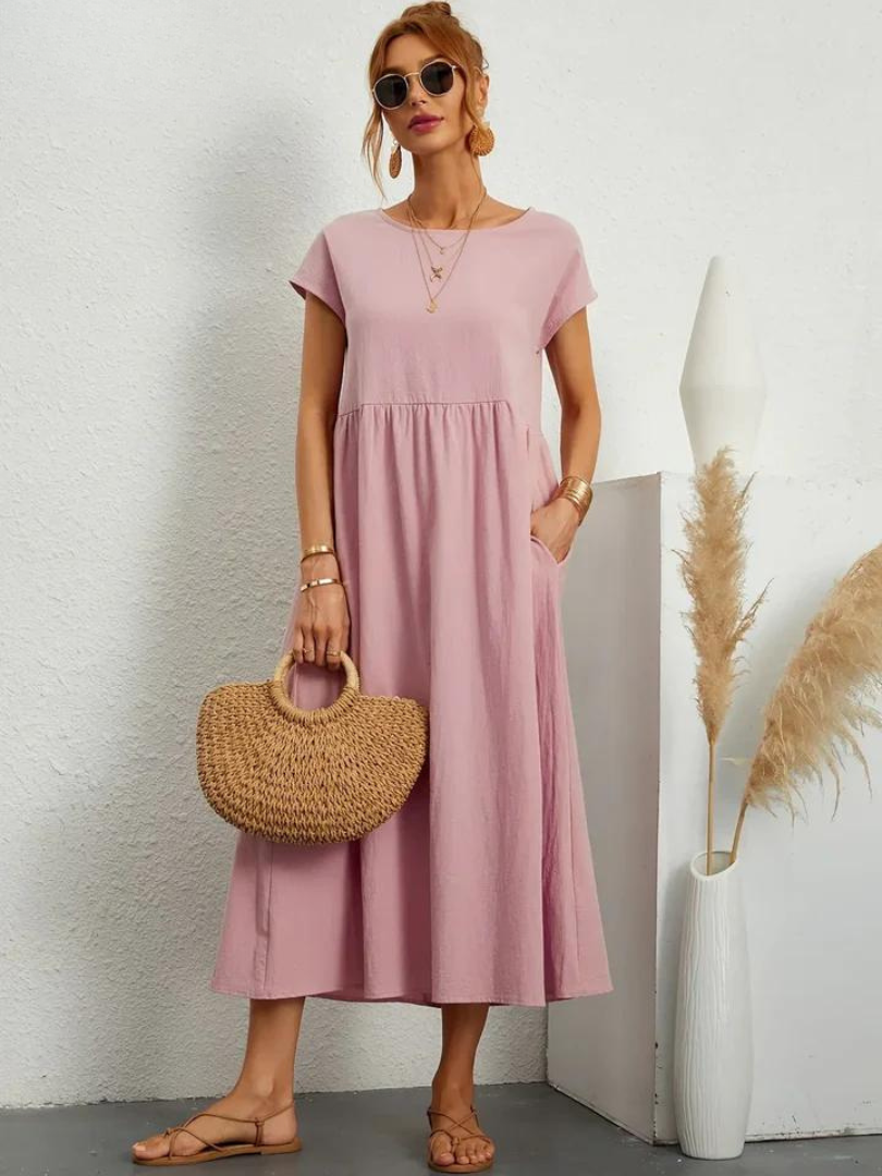 Lunessa™ | 2025 – Linen Breeze Essential Dress