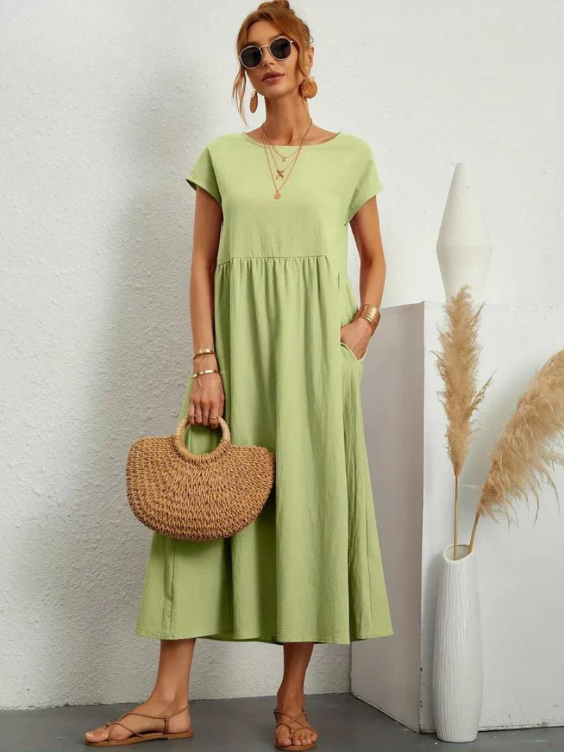 Lunessa™ | 2025 – Linen Breeze Essential Dress