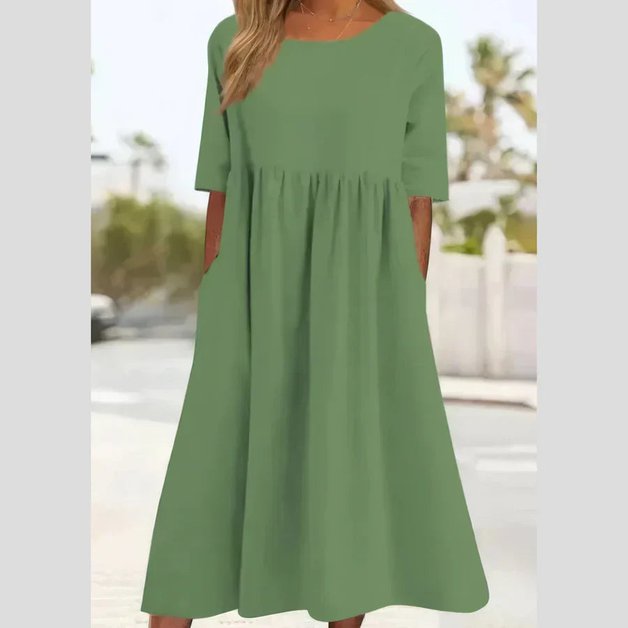 Loreva™ | 2025 – Breezy Lace Midi Dress