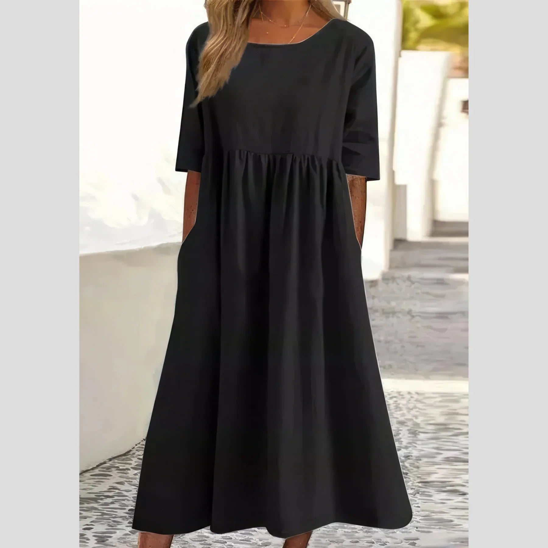 Loreva™ | 2025 – Breezy Lace Midi Dress