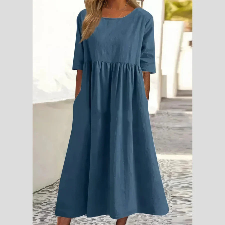 Loreva™ | 2025 – Breezy Lace Midi Dress