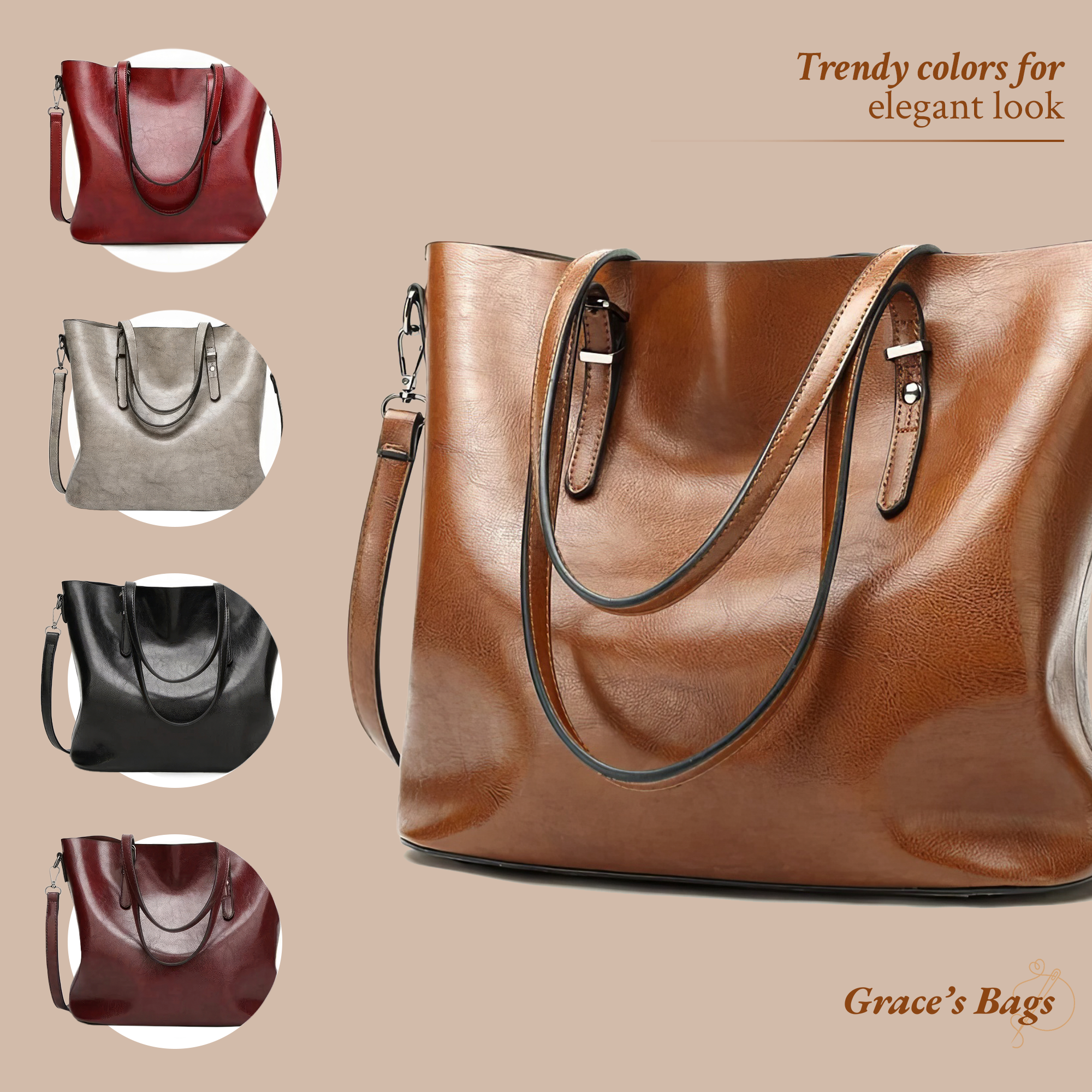 Lunira™ | 2025 – Madison Vintage Leather Satchel