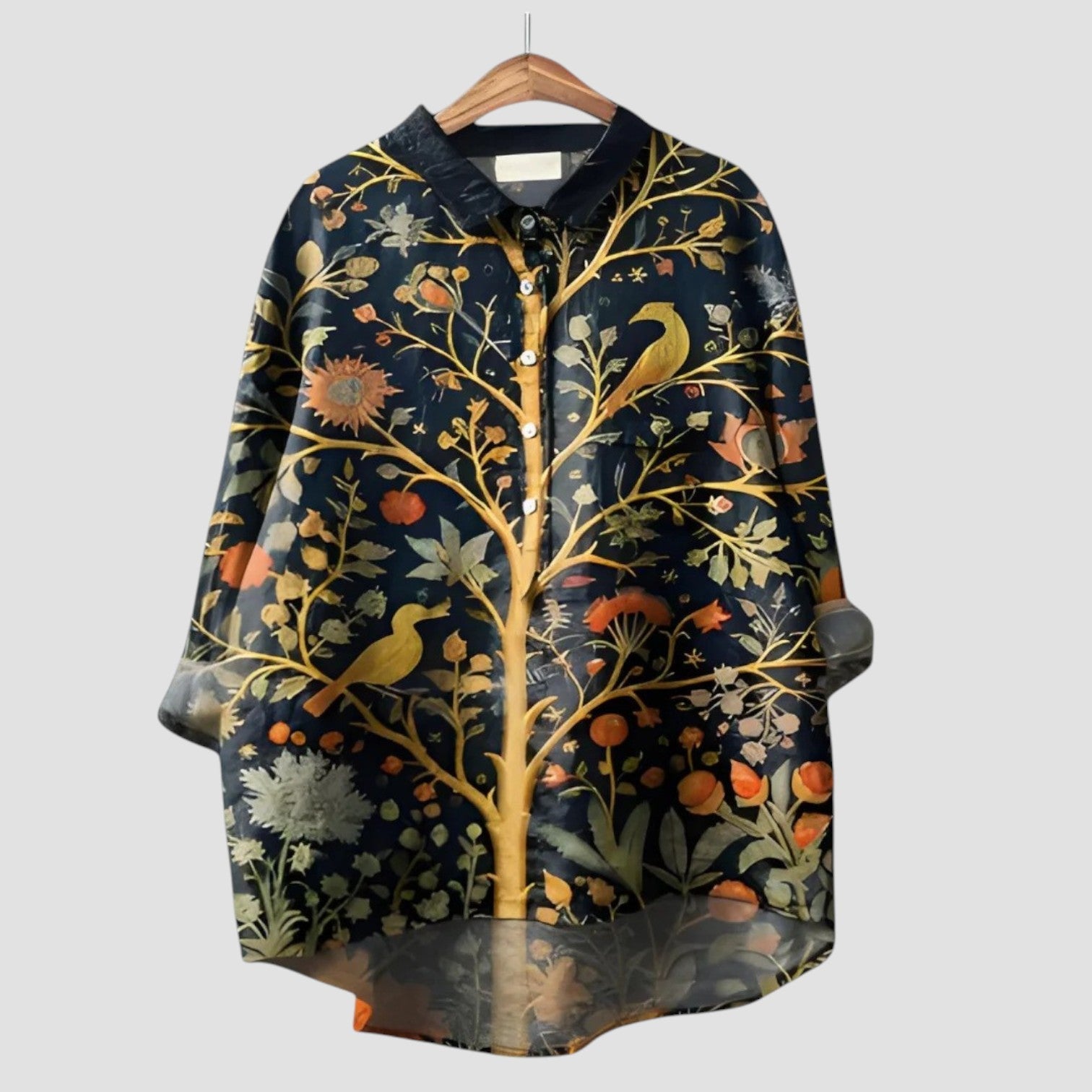 Elaris™ | 2025 – Golden Botanica Blouse