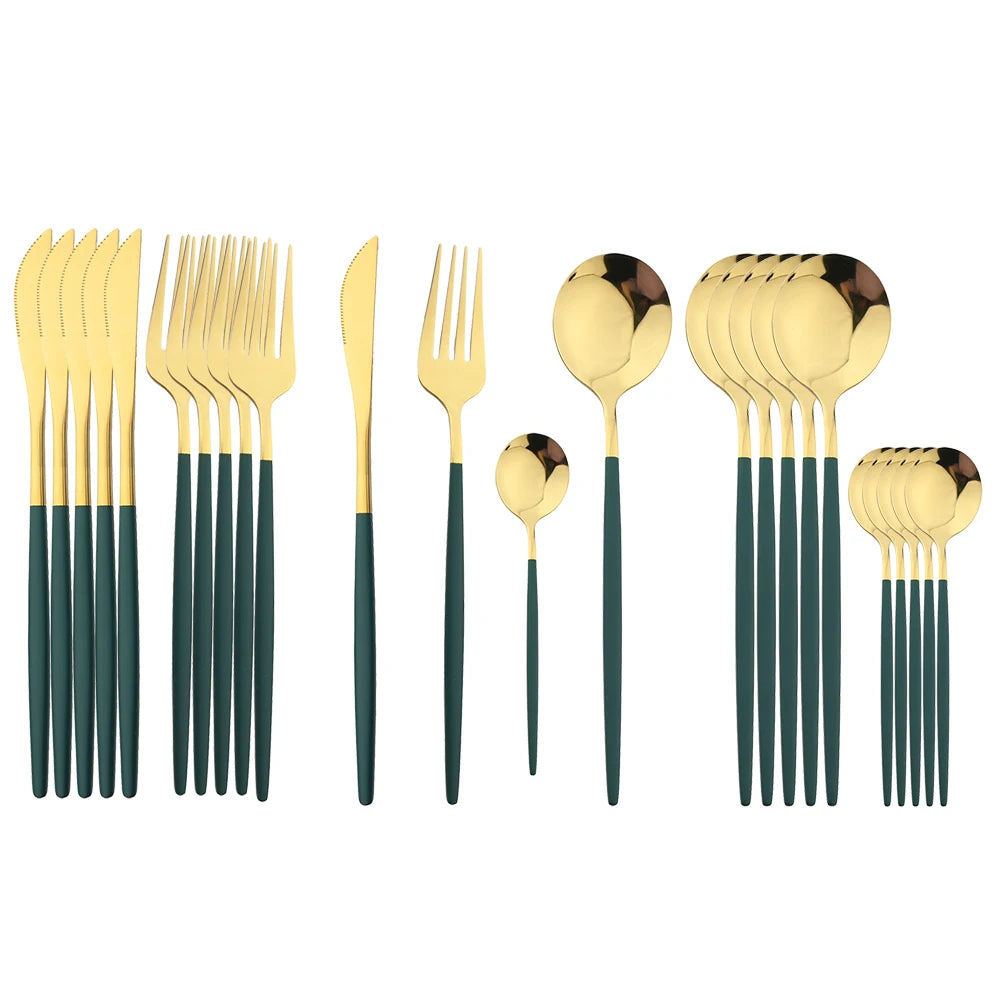 Luxeo™ | 2025 Matte Steel Flatware Set