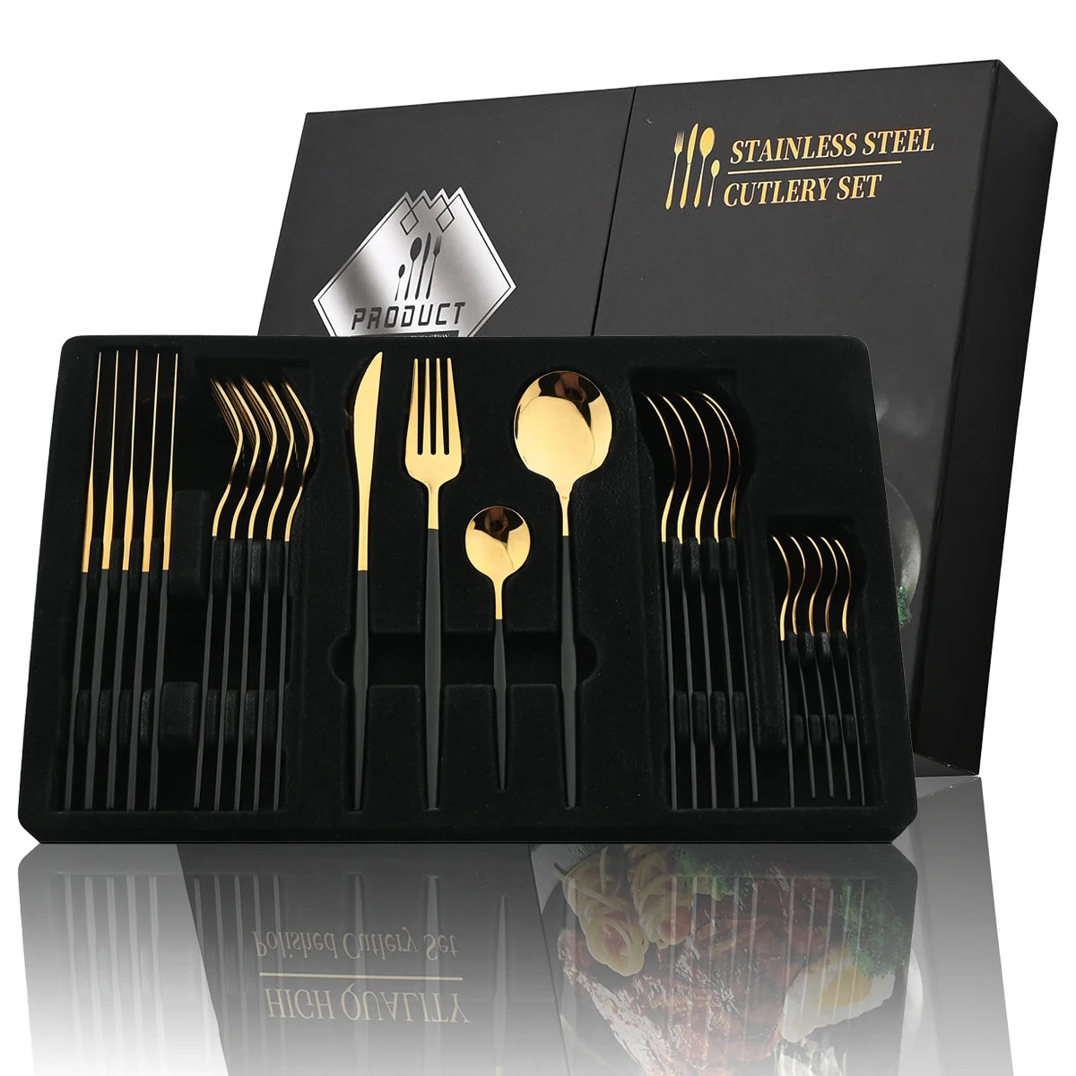 Luxeo™ | 2025 Matte Steel Flatware Set