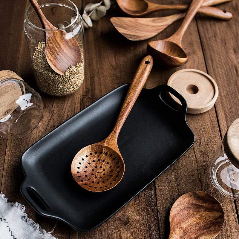 Nala™ | 2025 Handmade Teak Utensil Set