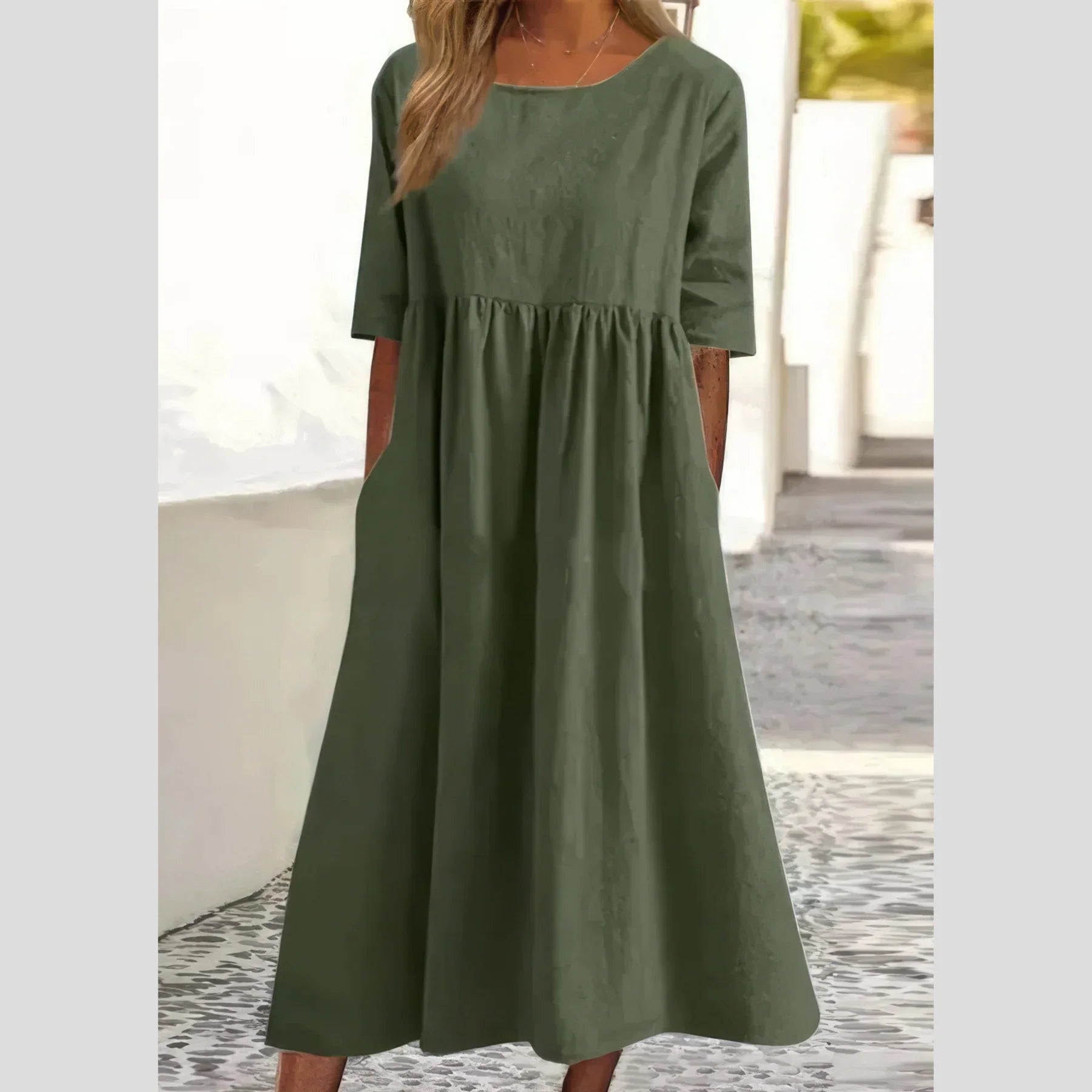 Loreva™ | 2025 – Breezy Lace Midi Dress