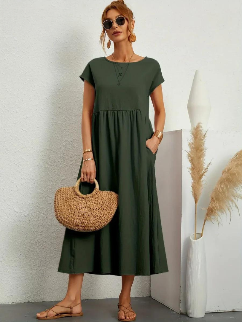 Lunessa™ | 2025 – Linen Breeze Essential Dress