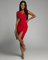 Valenora™ | 2025 – Sculpted Grace Midi Dress