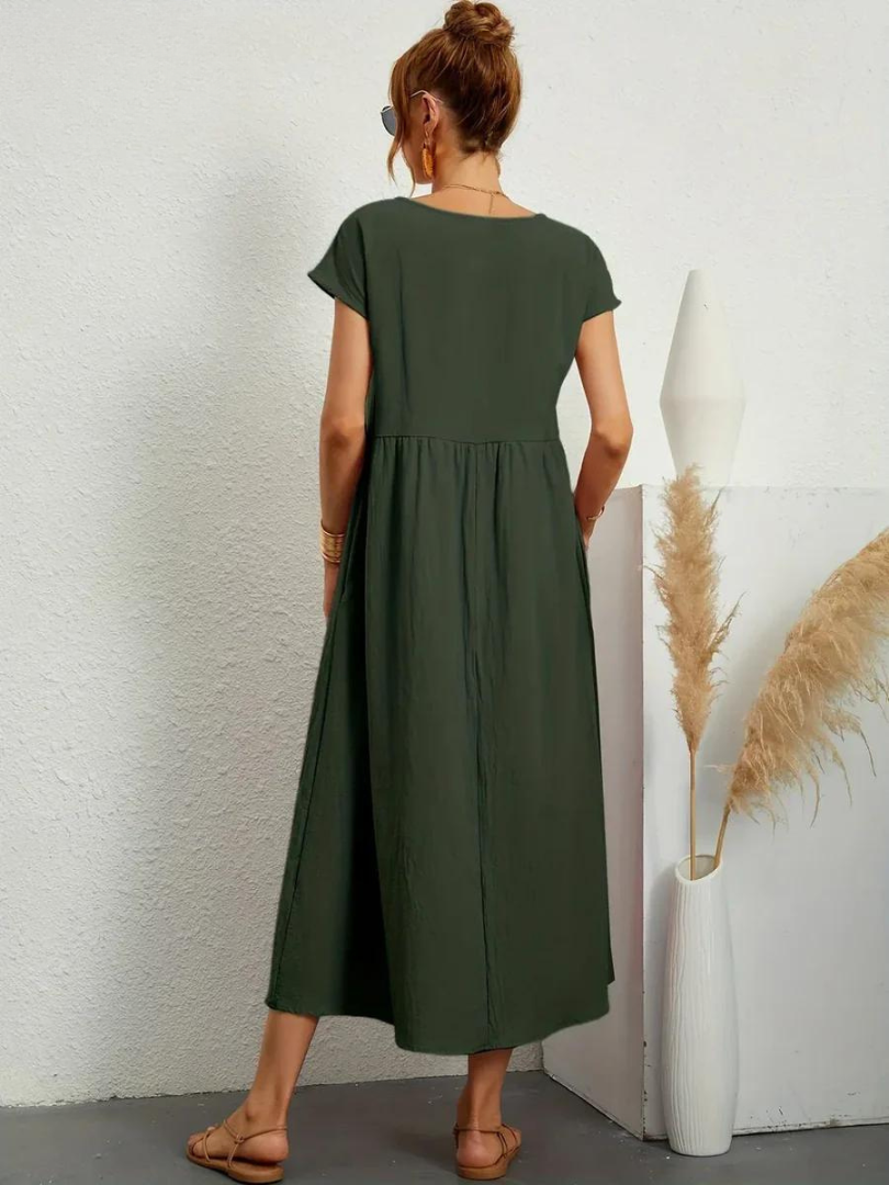 Lunessa™ | 2025 – Linen Breeze Essential Dress