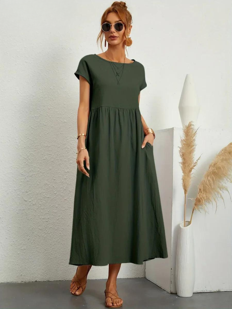 Lunessa™ | 2025 – Linen Breeze Essential Dress