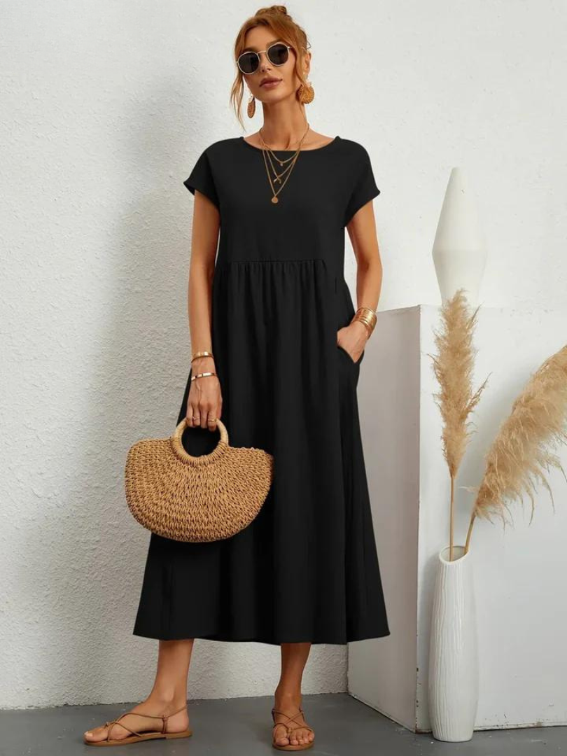 Lunessa™ | 2025 – Linen Breeze Essential Dress