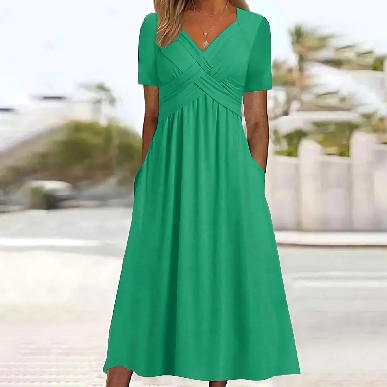Serenelle™ | 2025 – Feminine Flutter Midi Dress