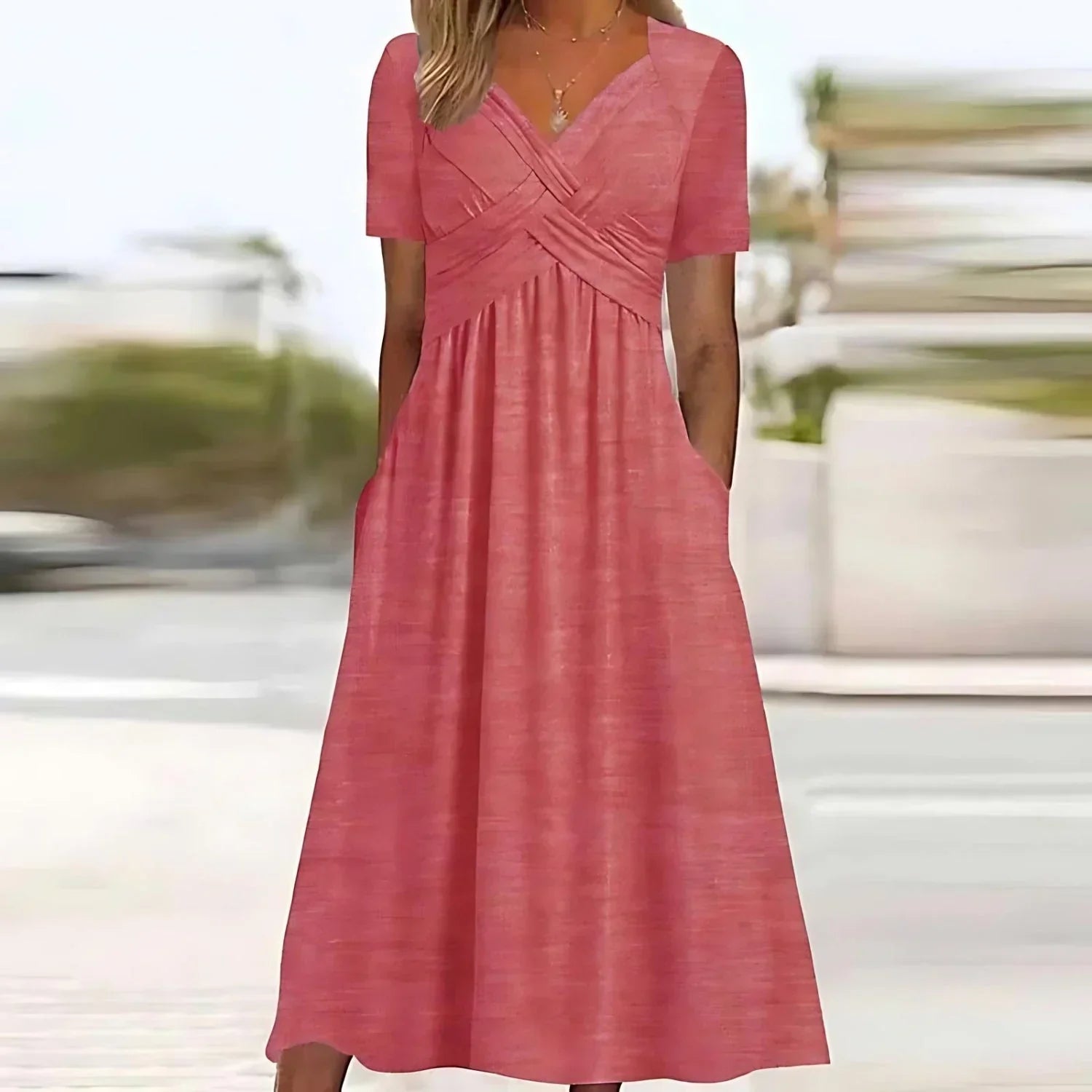 Serenelle™ | 2025 – Feminine Flutter Midi Dress