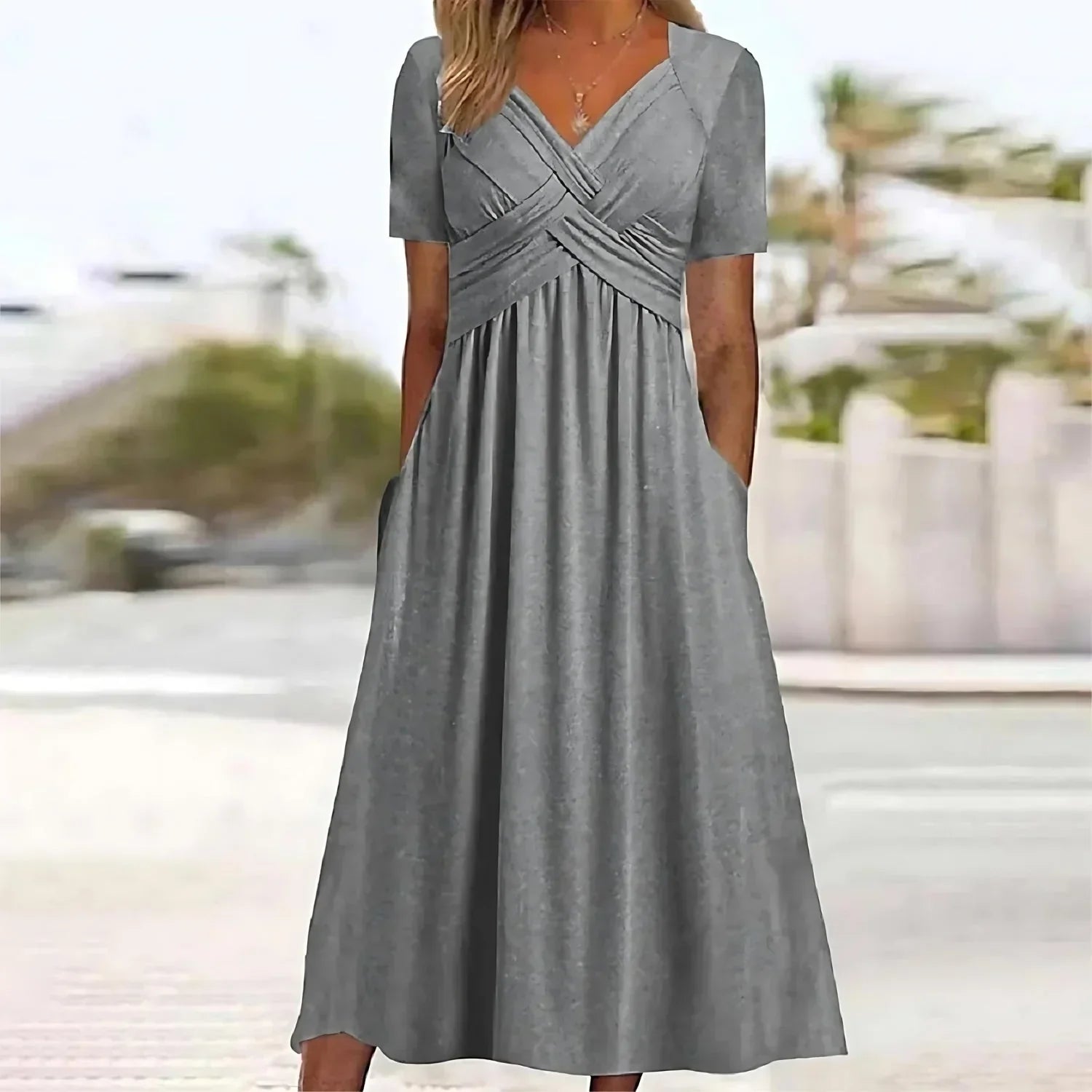 Serenelle™ | 2025 – Feminine Flutter Midi Dress