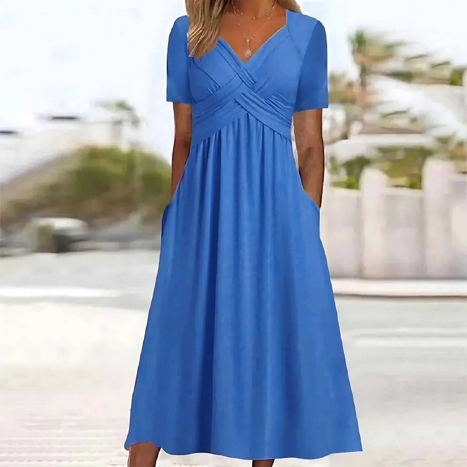 Serenelle™ | 2025 – Feminine Flutter Midi Dress