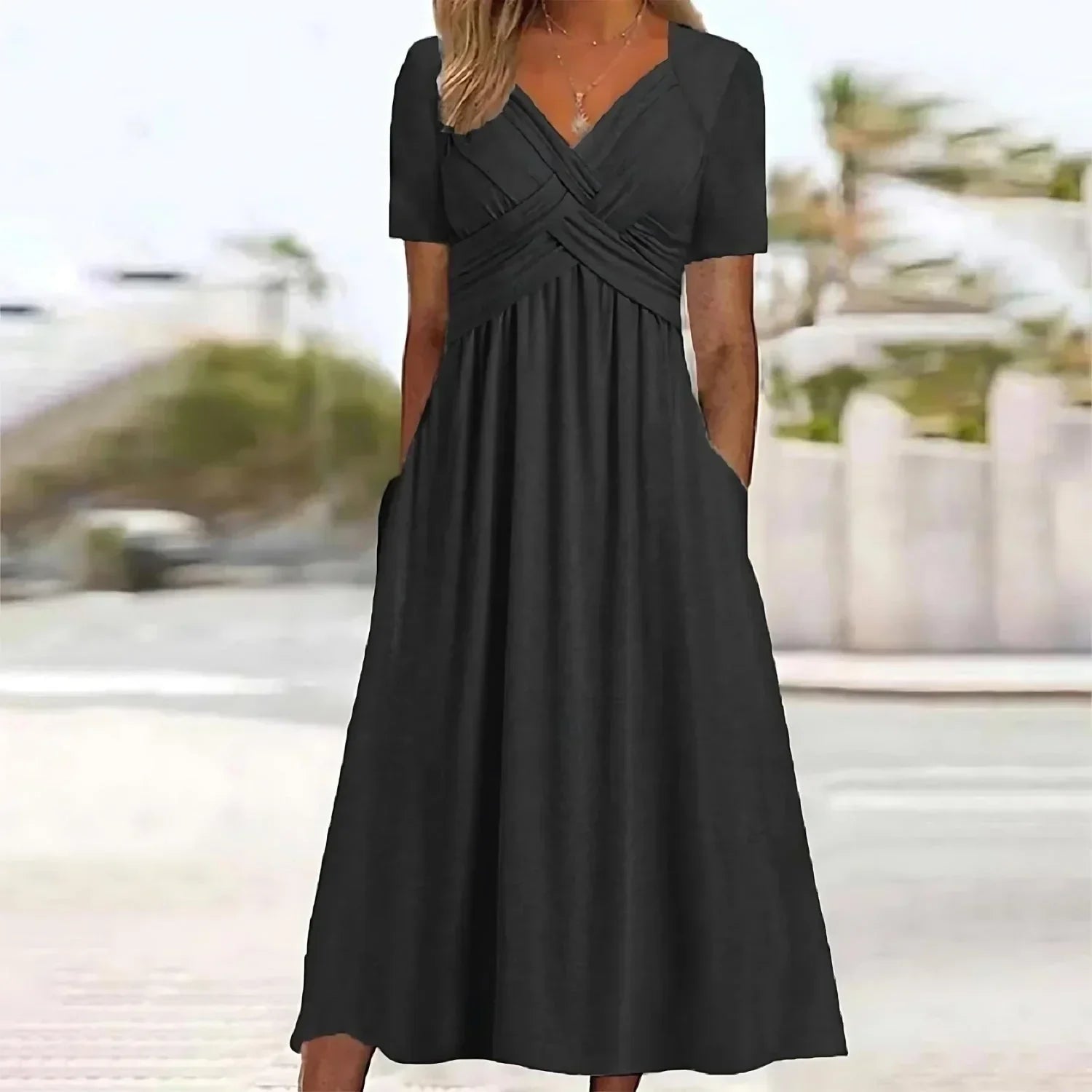 Serenelle™ | 2025 – Feminine Flutter Midi Dress