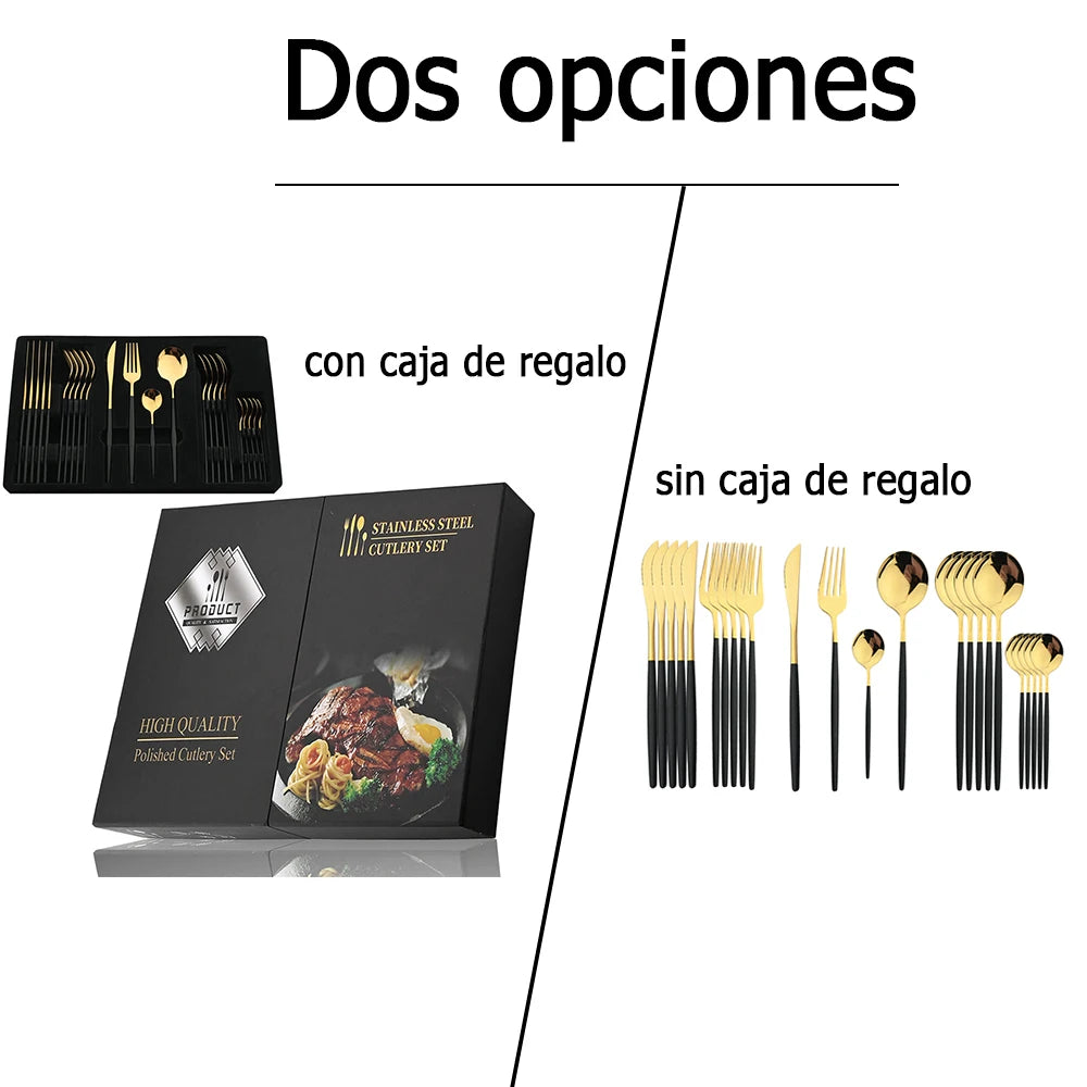 Luxeo™ | 2025 Matte Steel Flatware Set