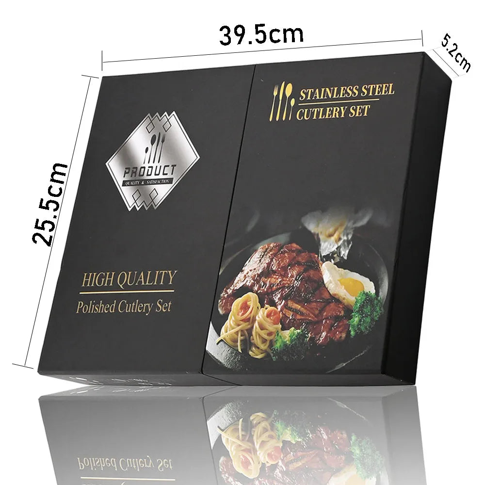 Luxeo™ | 2025 Matte Steel Flatware Set