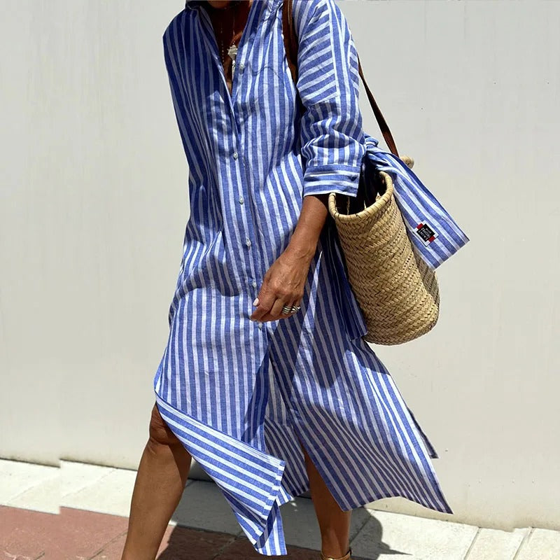Marceleine™ | 2025 – Coastal Stripe Summer Dress