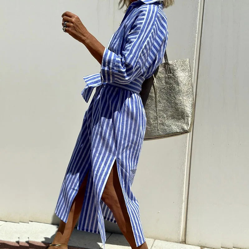 Marceleine™ | 2025 – Coastal Stripe Summer Dress