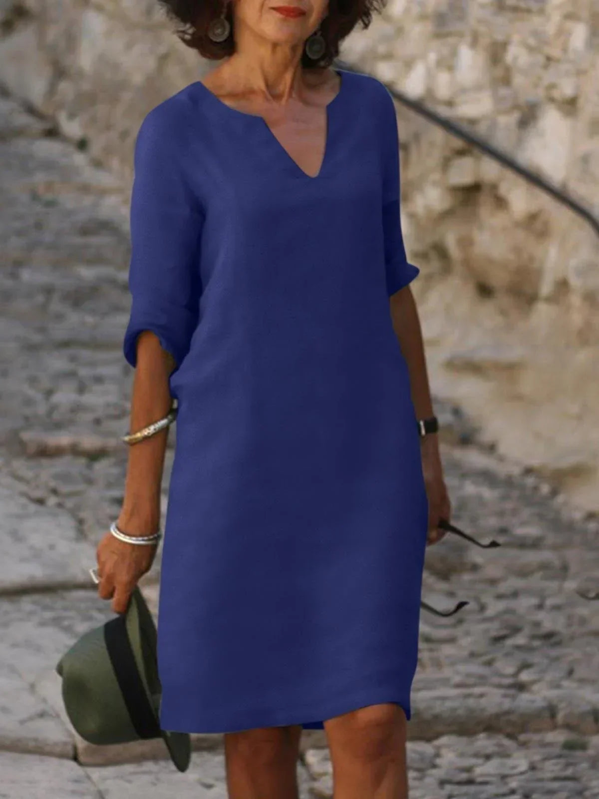 Avelyn™ | 2025 – Confidence V-Neck Drape Dress